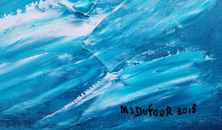 Original Abstract Expressionism Abstract Painting by Monique J Dufour