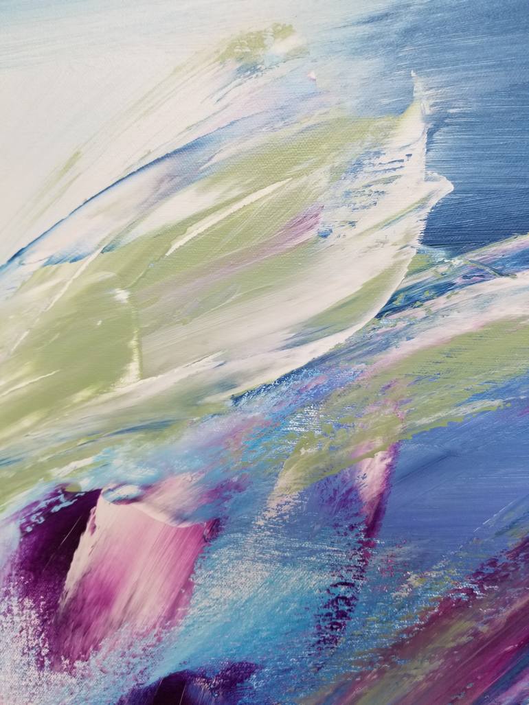 Original Abstract Expressionism Abstract Painting by Monique J Dufour
