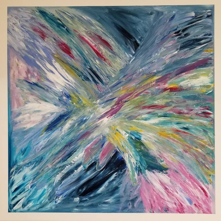 Original Abstract Painting by Monique J Dufour