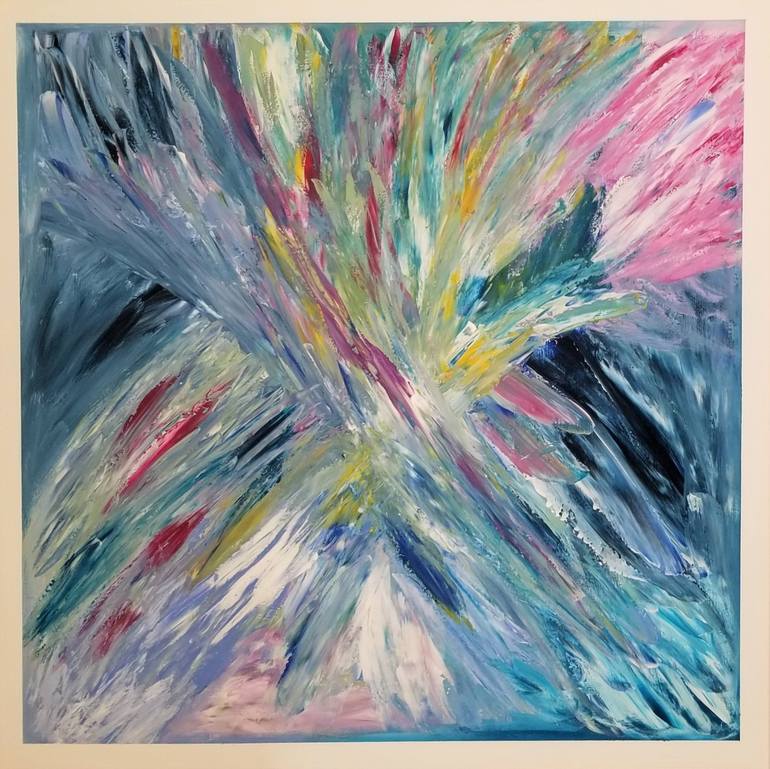 Original Abstract Painting by Monique J Dufour