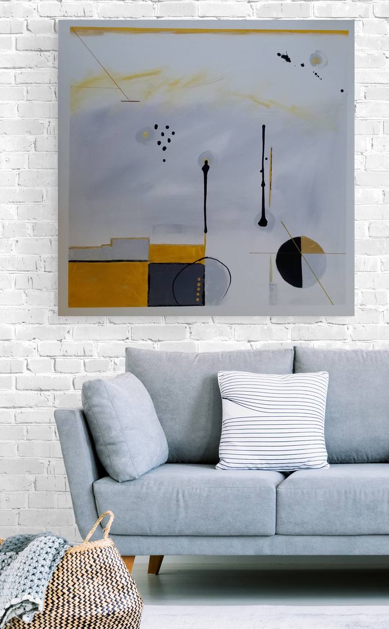 Original Minimalism Abstract Painting by Monique J Dufour