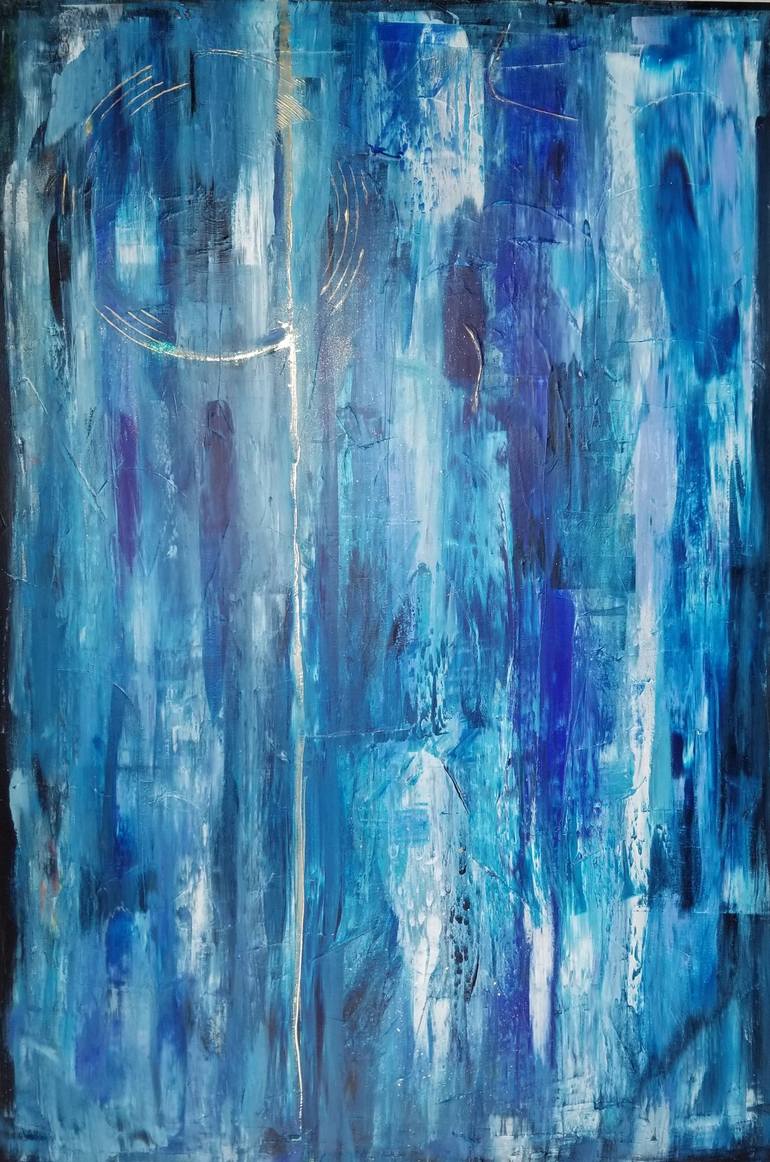 Original Abstract Expressionism Abstract Painting by Monique J Dufour