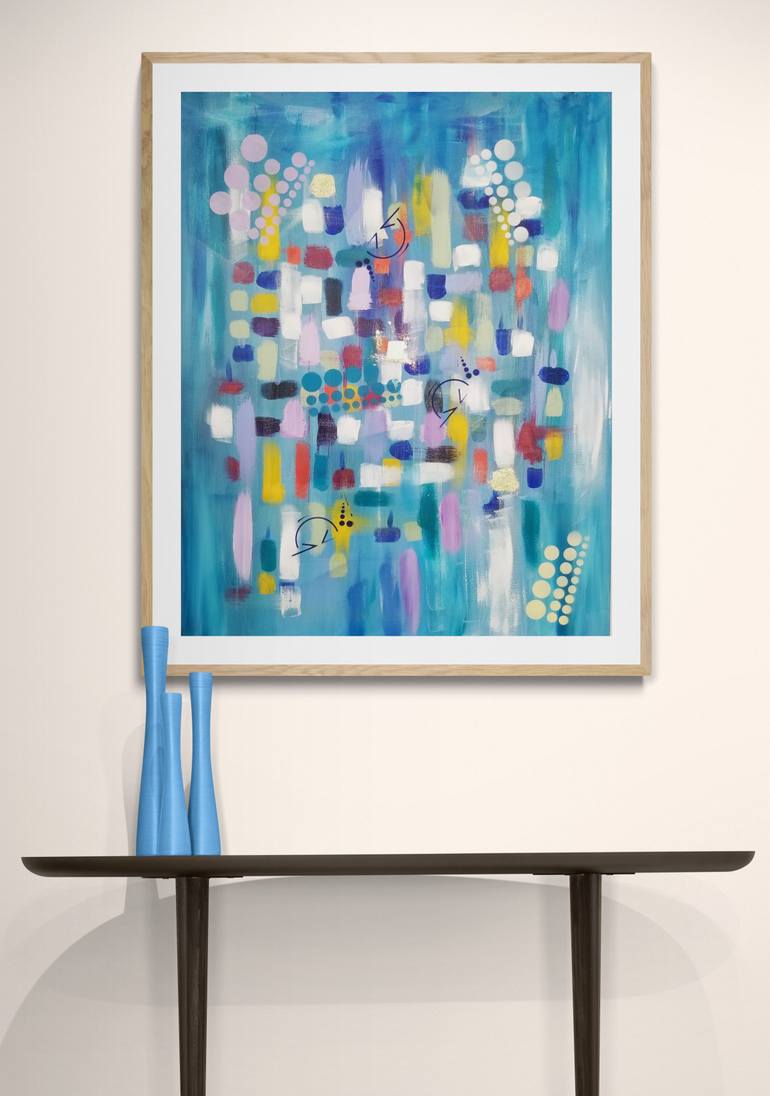 Original Modernism Abstract Painting by Monique J Dufour