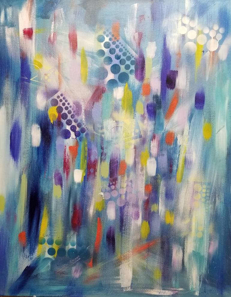 Original Modern Abstract Painting by Monique J Dufour