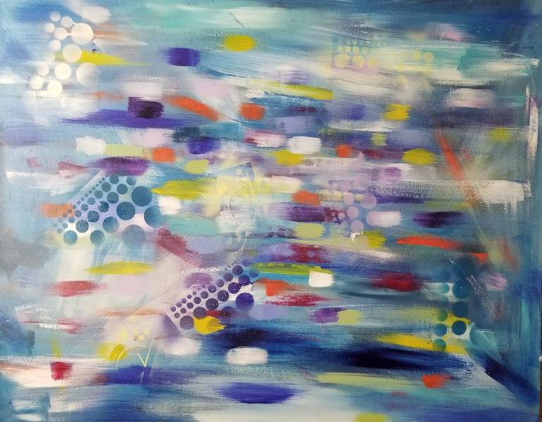 Original Modern Abstract Painting by Monique J Dufour