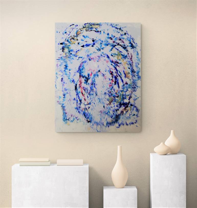 Original Fine Art Abstract Painting by Monique J Dufour