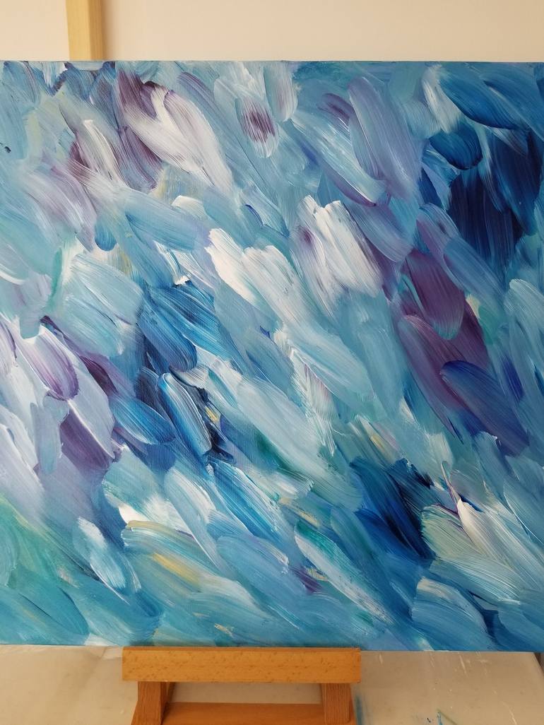 Original Impressionism Abstract Painting by Monique J Dufour