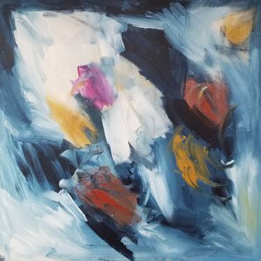 Original Abstract Expressionism Abstract Paintings by Monique J Dufour