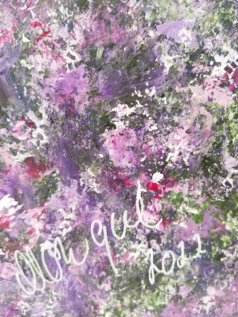 Original Impressionism Floral Painting by Monique J Dufour