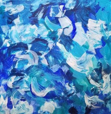 Original Abstract Expressionism Abstract Paintings by Monique J Dufour