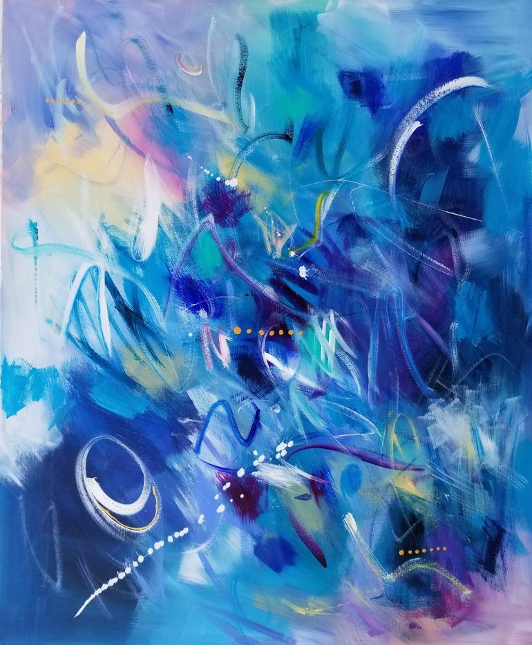 Original Abstract Painting by Monique J Dufour