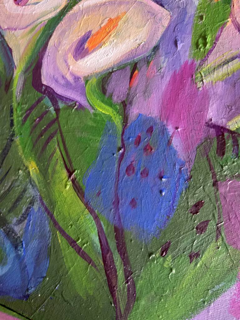 Original Fine Art Floral Painting by Olia Ristic