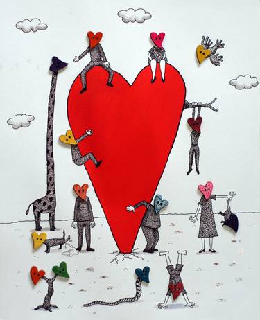 Original Love Drawings by Uyanik Cartoon