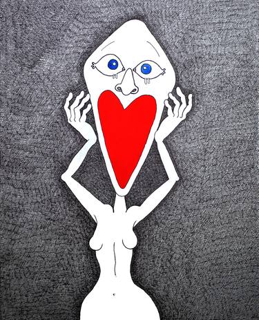 Print of Love Drawings by Uyanik Cartoon