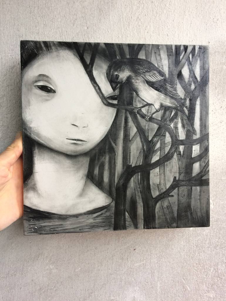 Original Illustration Abstract Drawing by Anastasija Dubovska
