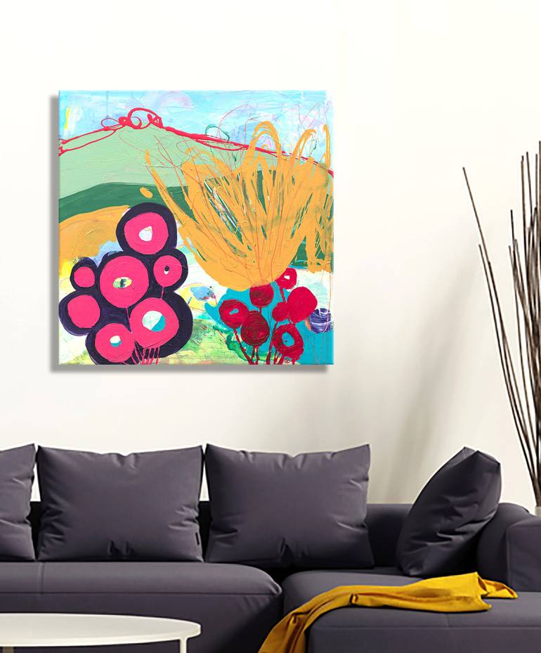 Original Abstract Landscape Painting by Suzie Cumming