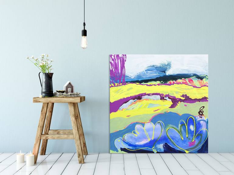 Original Abstract Landscape Painting by Suzie Cumming