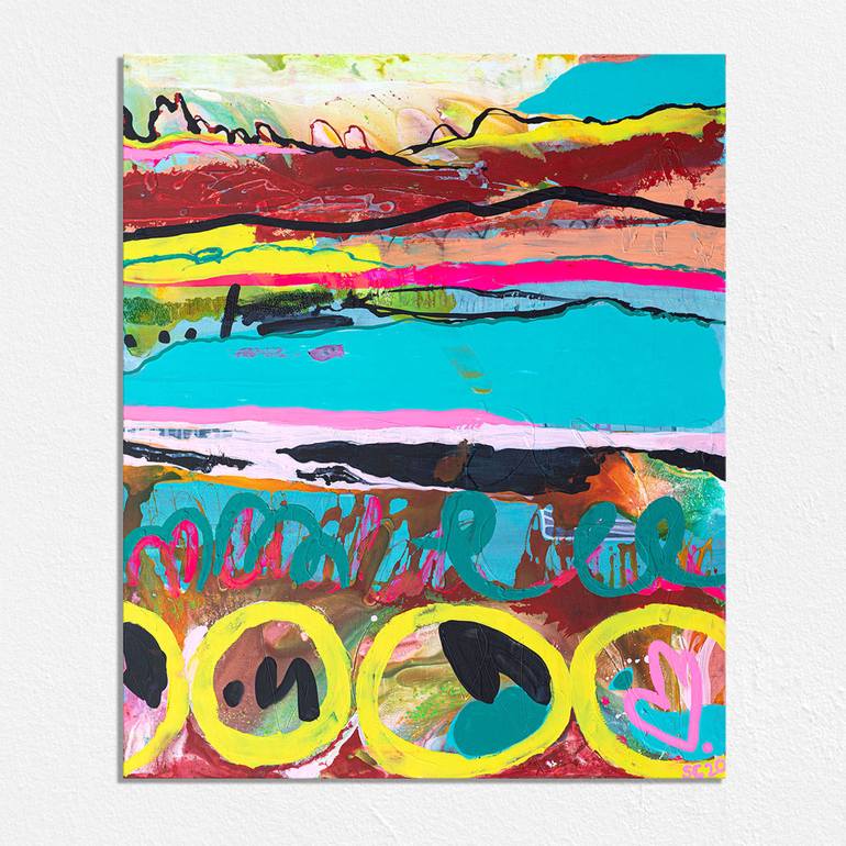 Original Abstract Expressionism Abstract Painting by Suzie Cumming