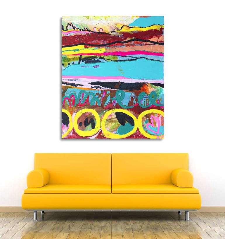 Original Abstract Expressionism Abstract Painting by Suzie Cumming