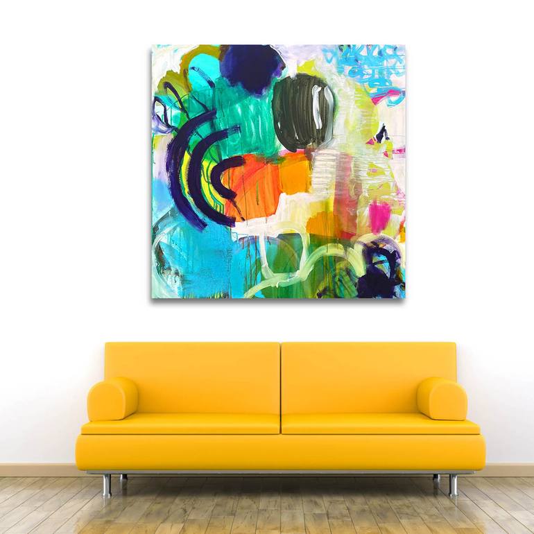 Original Abstract Expressionism Abstract Painting by Suzie Cumming