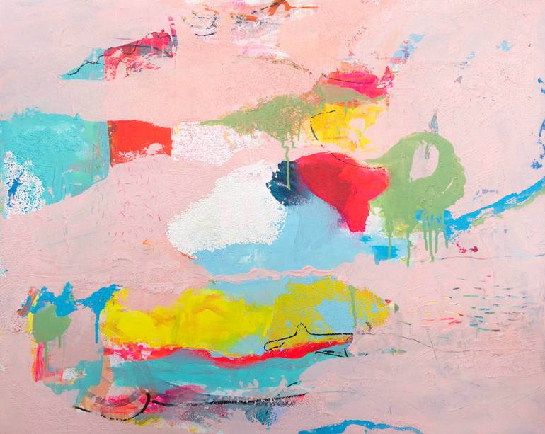 Original Abstract Expressionism Abstract Painting by Suzie Cumming