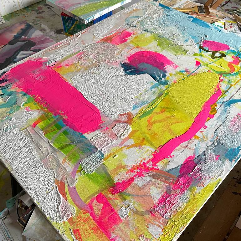 Original Abstract Expressionism Abstract Painting by Suzie Cumming