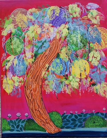Original Abstract Expressionism Abstract Painting by Payal Tripathi