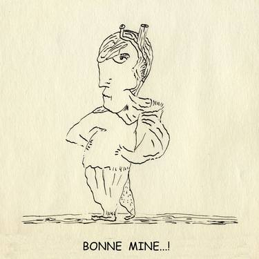 Original Figurative Body Drawing by MEMIN Jean-Marie