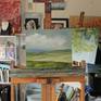 on my easel