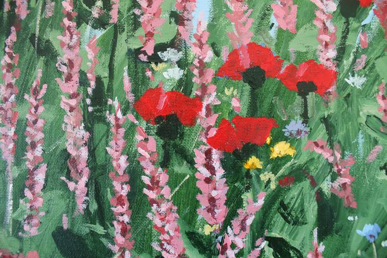 Original Impressionism Floral Painting by John Halliday