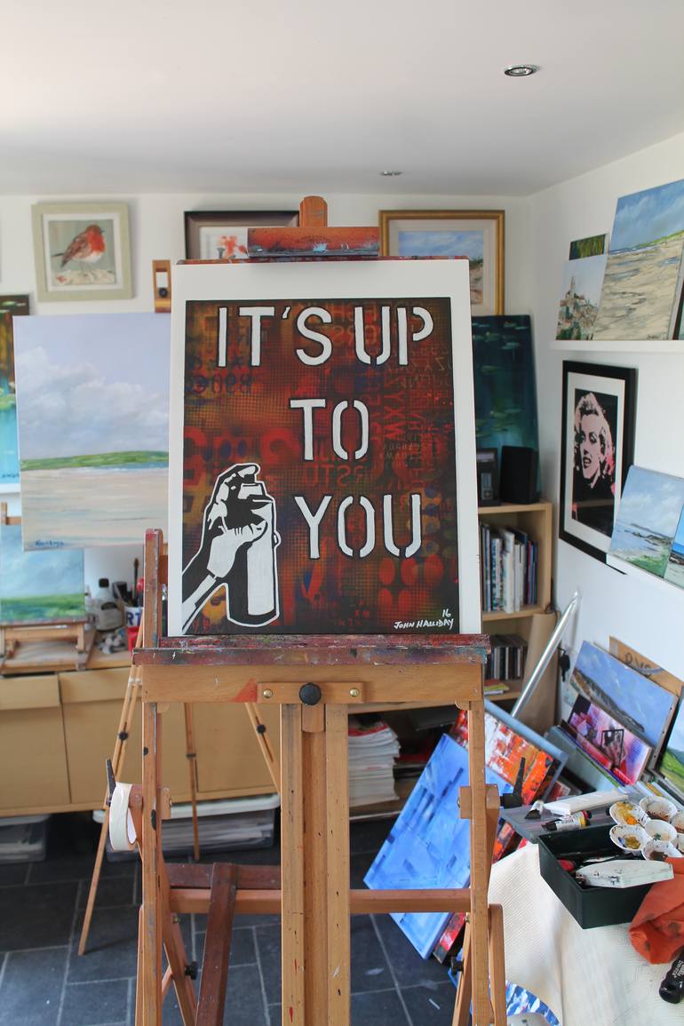 Original Pop Art Abstract Painting by John Halliday