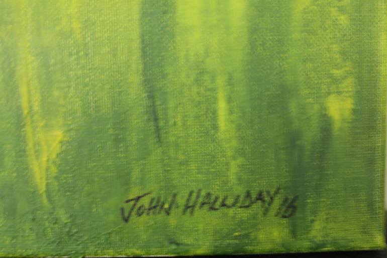Original Abstract Floral Painting by John Halliday