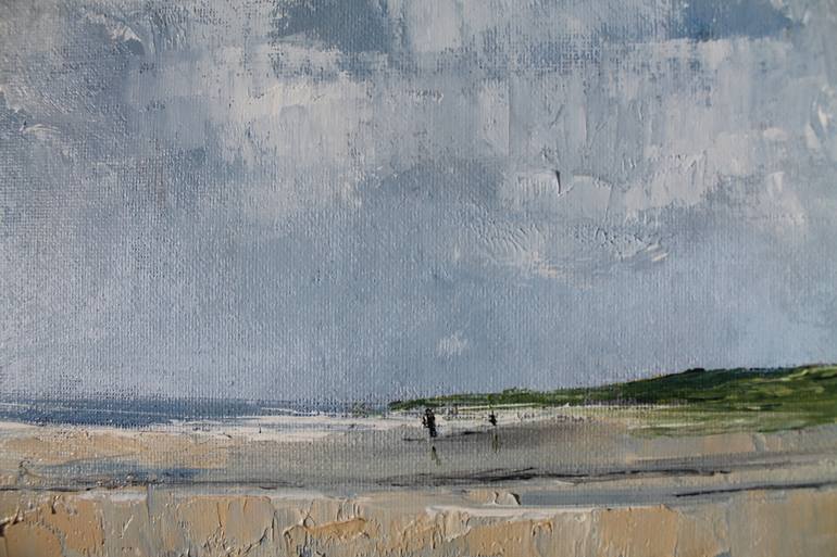 Original Impressionism Beach Painting by John Halliday