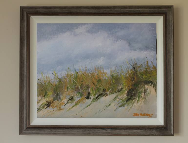 Original Impressionism Beach Painting by John Halliday