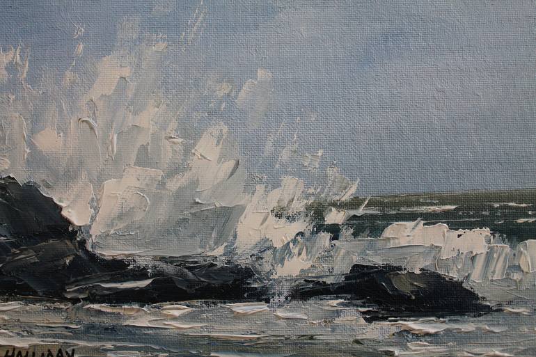 Original Impressionism Seascape Painting by John Halliday