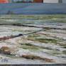 An impressionist painting of the fields near to where I live. My attention was caught by the remains of the snow against the grass and rough stubble of the fields. 

The painting is oil on canvas and measures 12 x 10 x 0.3 ins, unframed. Certificate of authenticity included.

Packaging - painting will be wrapped in acid free tissue, bubble wrap and protected by board front and back.