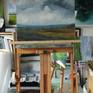 on the easel