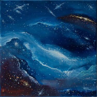 Original Abstract Outer Space Painting by Daniel Vijoi