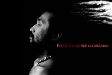 Peace is unselfish coexistence thumb