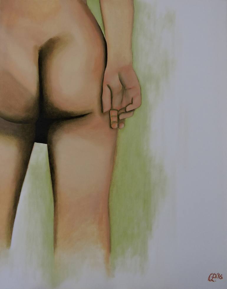 Original Fine Art Nude Painting by Perparim Qazimi