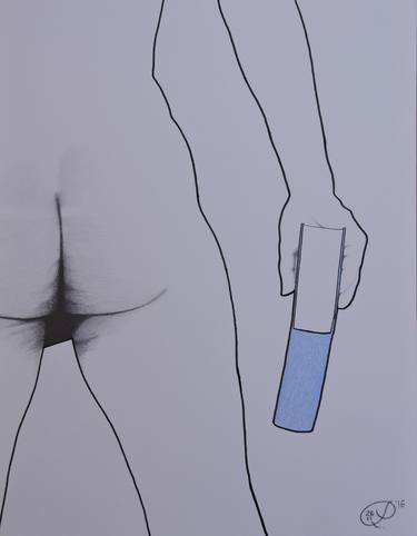 Print of Figurative Nude Drawings by Perparim Qazimi