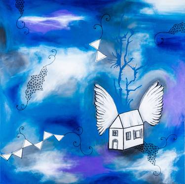 Original Conceptual Home Painting by Luciana Sydow