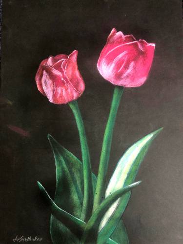 Print of Floral Drawings by Sudhakar J V