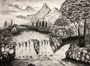 Print of Fine Art Nature Drawings by Sudhakar J V