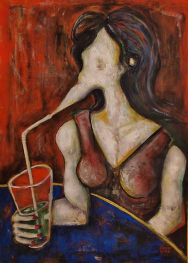 Original Expressionism People Paintings by Luca Masala