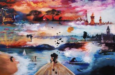 Print of Surrealism Travel Collage by Katie O'Brien