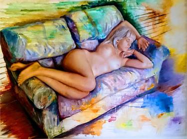 Print of Nude Paintings by Mario Lugodó