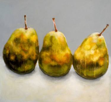 Three Yellow Pears-3 thumb