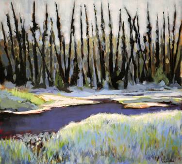 Print of Expressionism Landscape Paintings by Douglas Nicolle