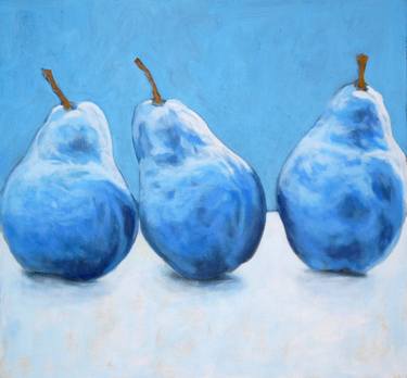 Three Blue Pears thumb